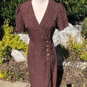 NEW Brown Polka Dot Spring Dress